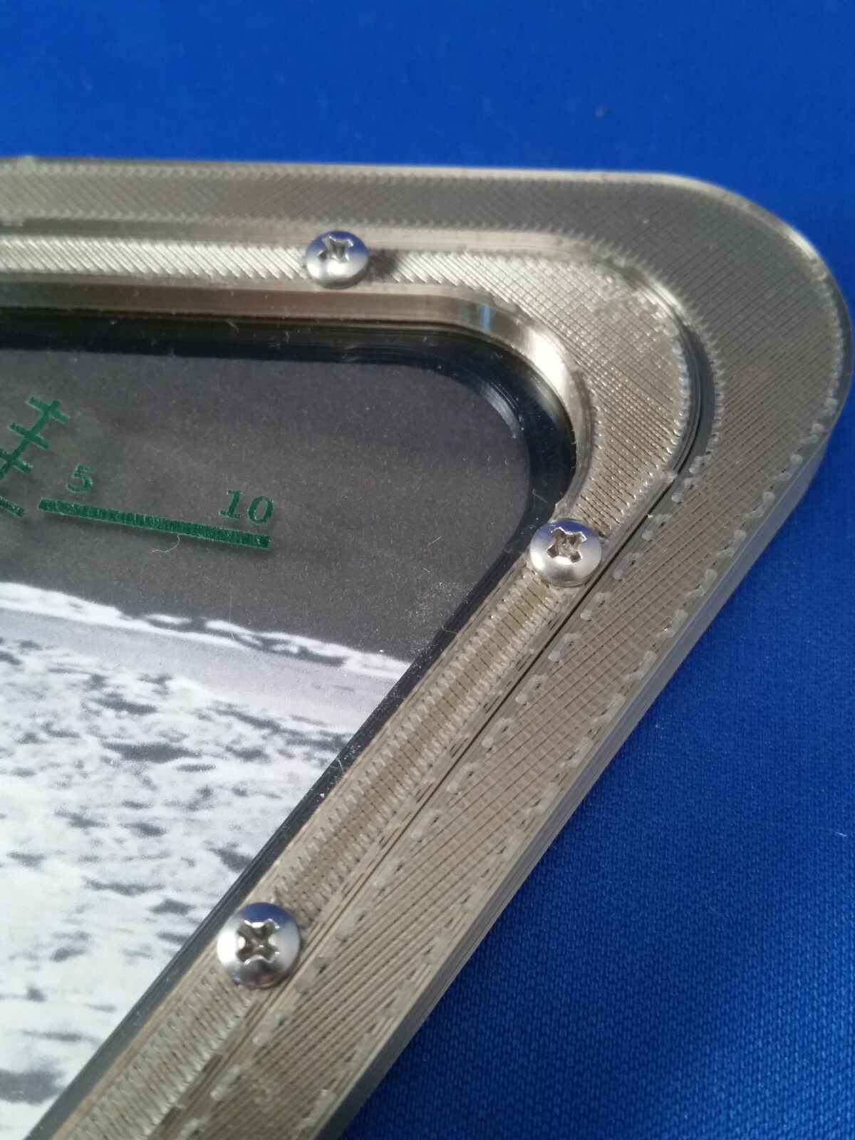 Replica Apollo 11 Lunar Module Window W/Lunar landscape – Neil Armstrong