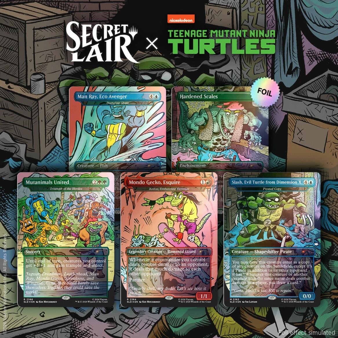 Secret Lair Drop: Secret Lair x Teenage Mutant Ninja Turtles: The Mighty Muta…