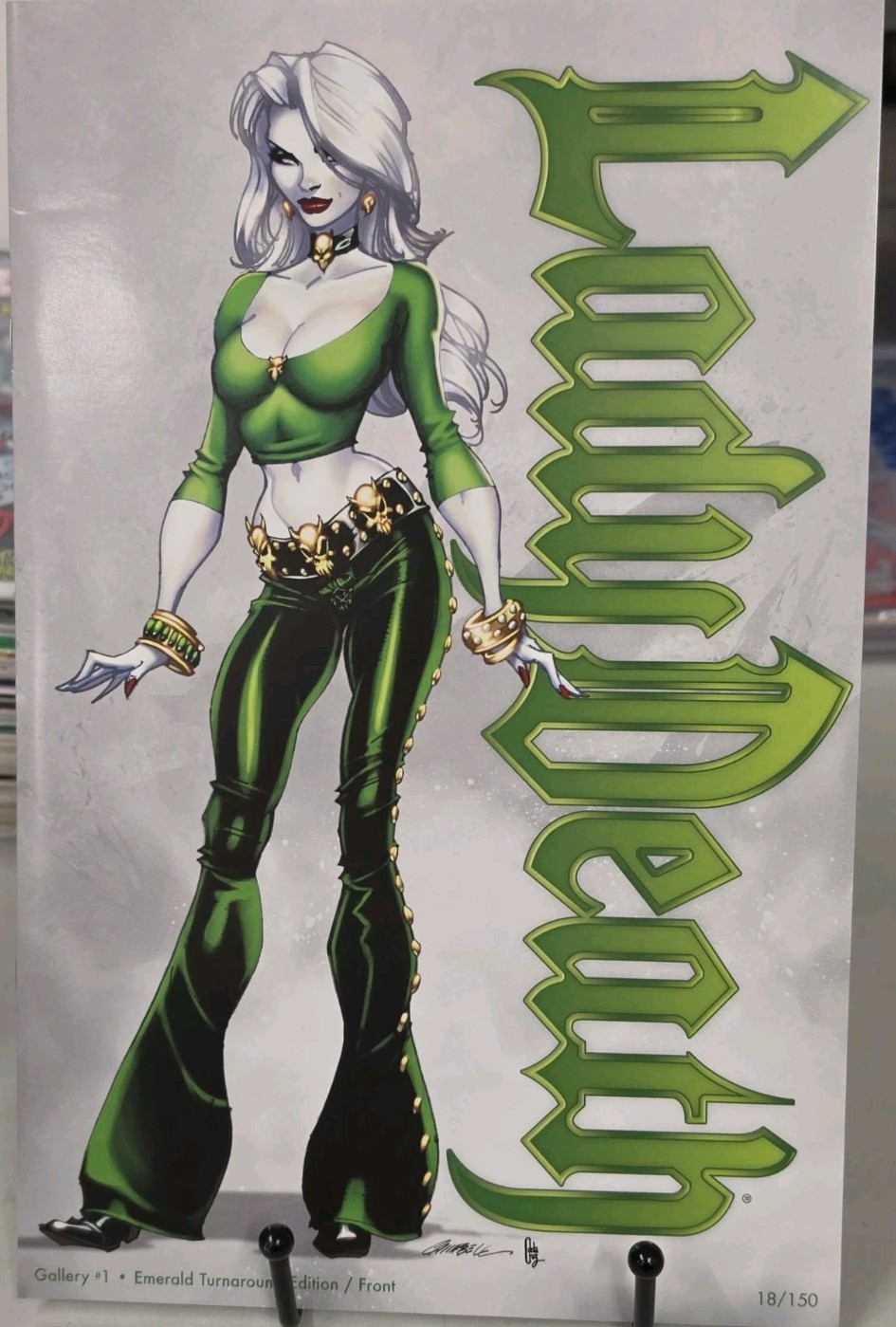 Lady Death Gallery #1 Emerald Turnaround Edition