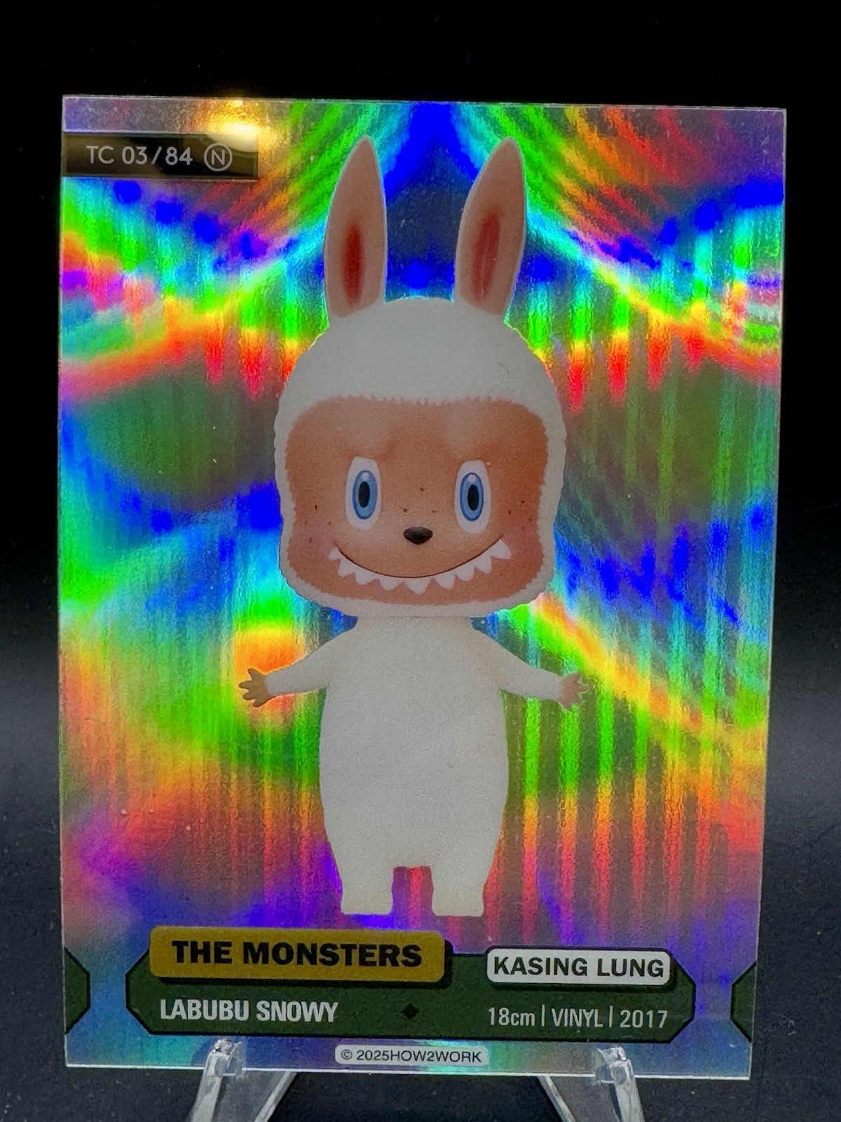 2025 How2Work Chrome THE MONSTERS Series 3 LABUBU Snowy TC 33/84 N Vinyl/ 2017