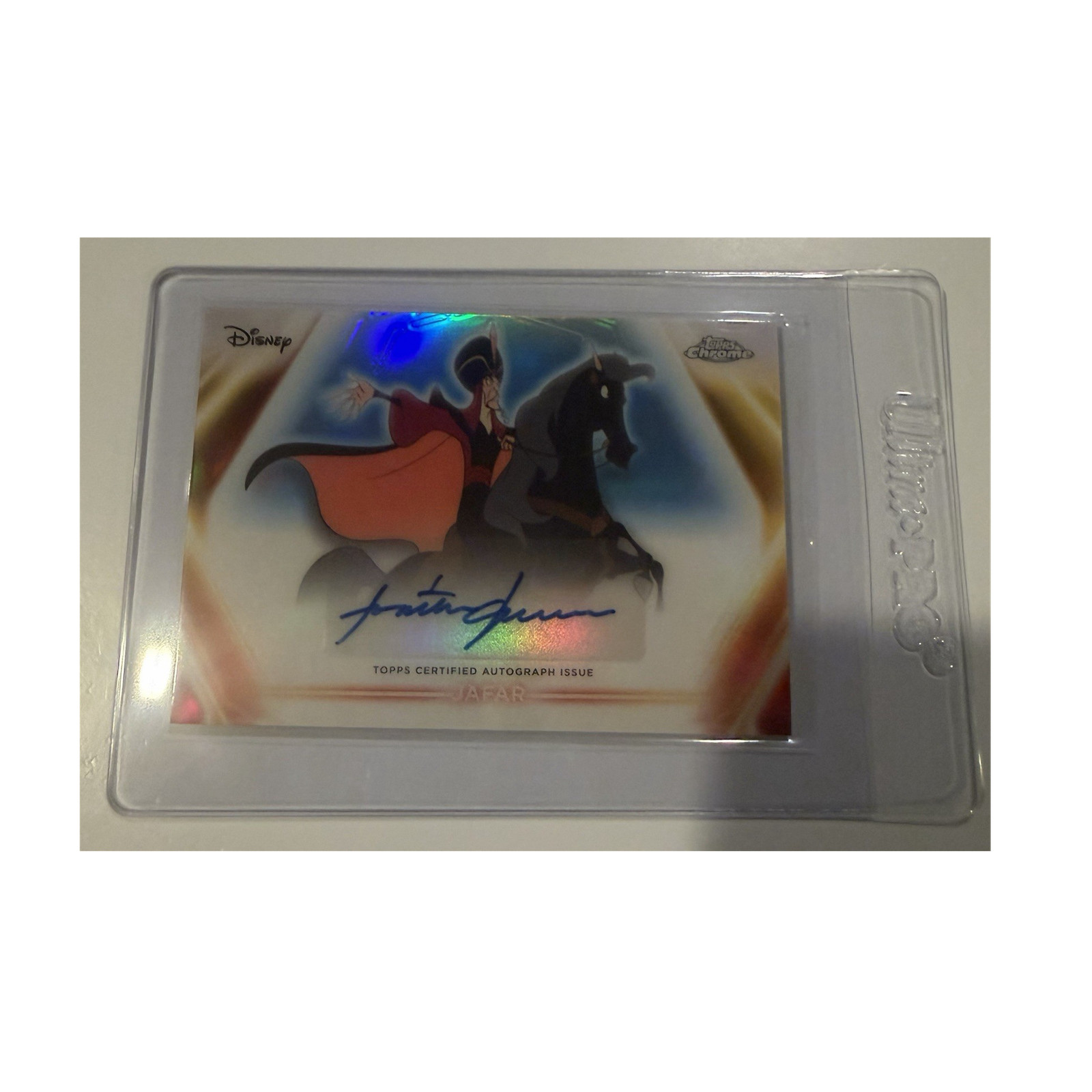 2026 Topps Disney Neon Jafar Chrome Neon Etch Autograph CNA-JF Jonathan Freeman
