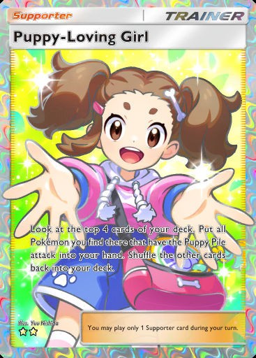 [DIGITAL] Puppy-Loving Girl – Full Art – ENG – Pokemon TCG Pocket