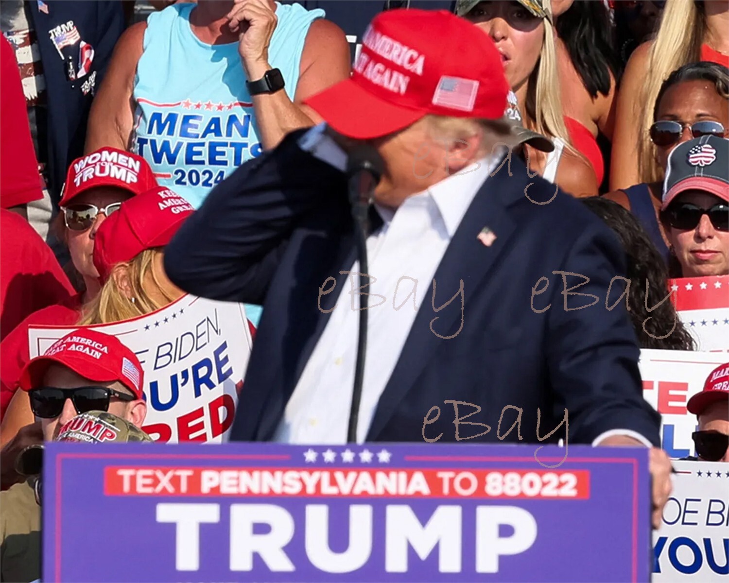 President Donald Trump Assassination Attempt 8×10 Photo Reprint