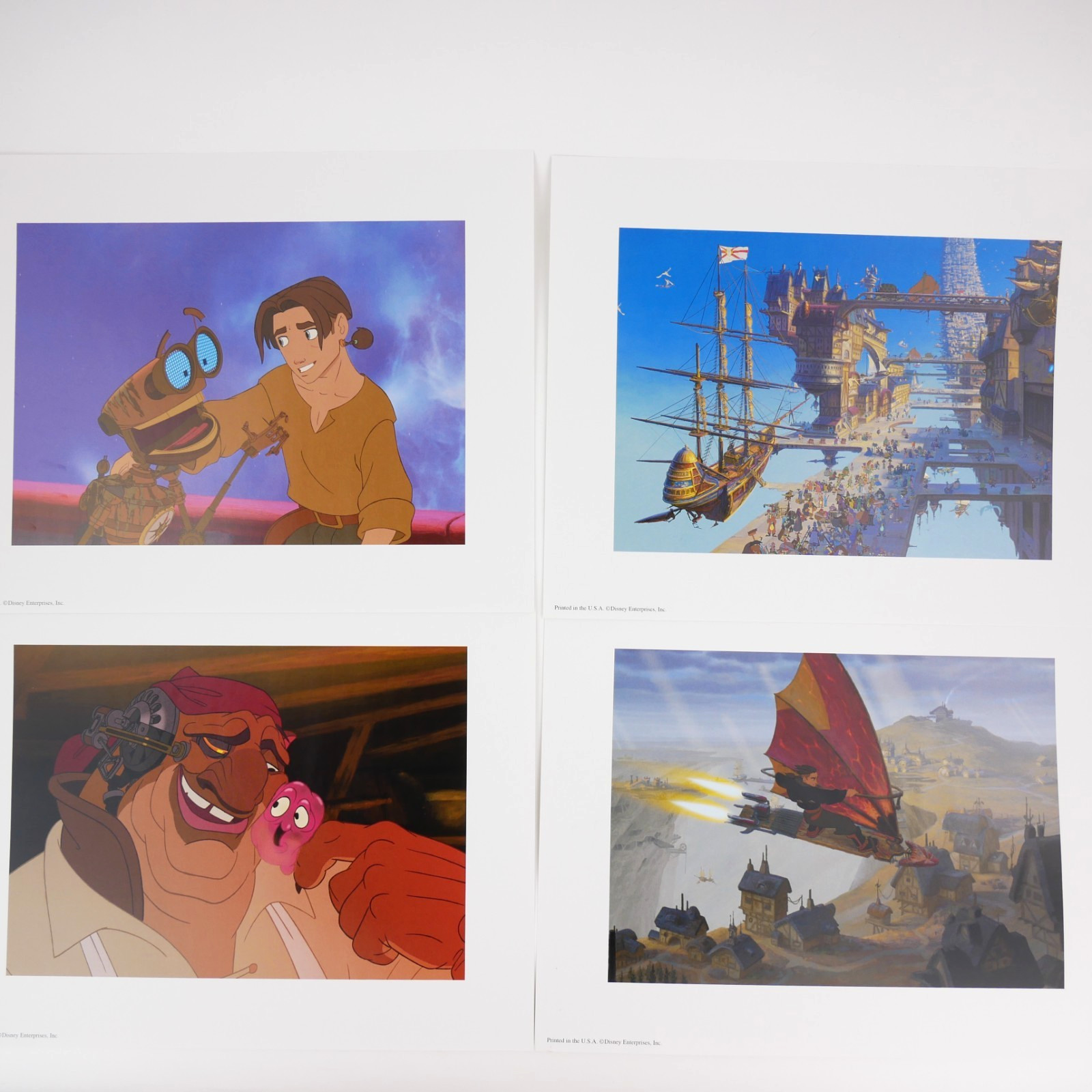 Disney Treasure Planet Lithograph Portfolio Set 2003 Store Exclusive 4 Prints