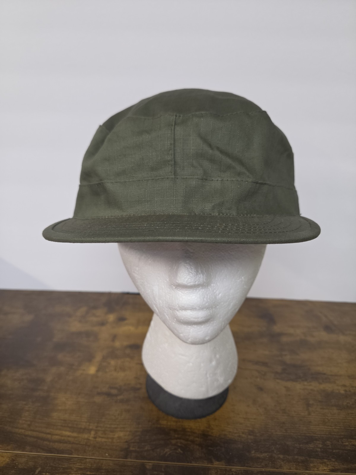 Vintage 1983 US Military Combat Cap XL 7 3/4 OD Green Ripstop Patrol Hat DLA100