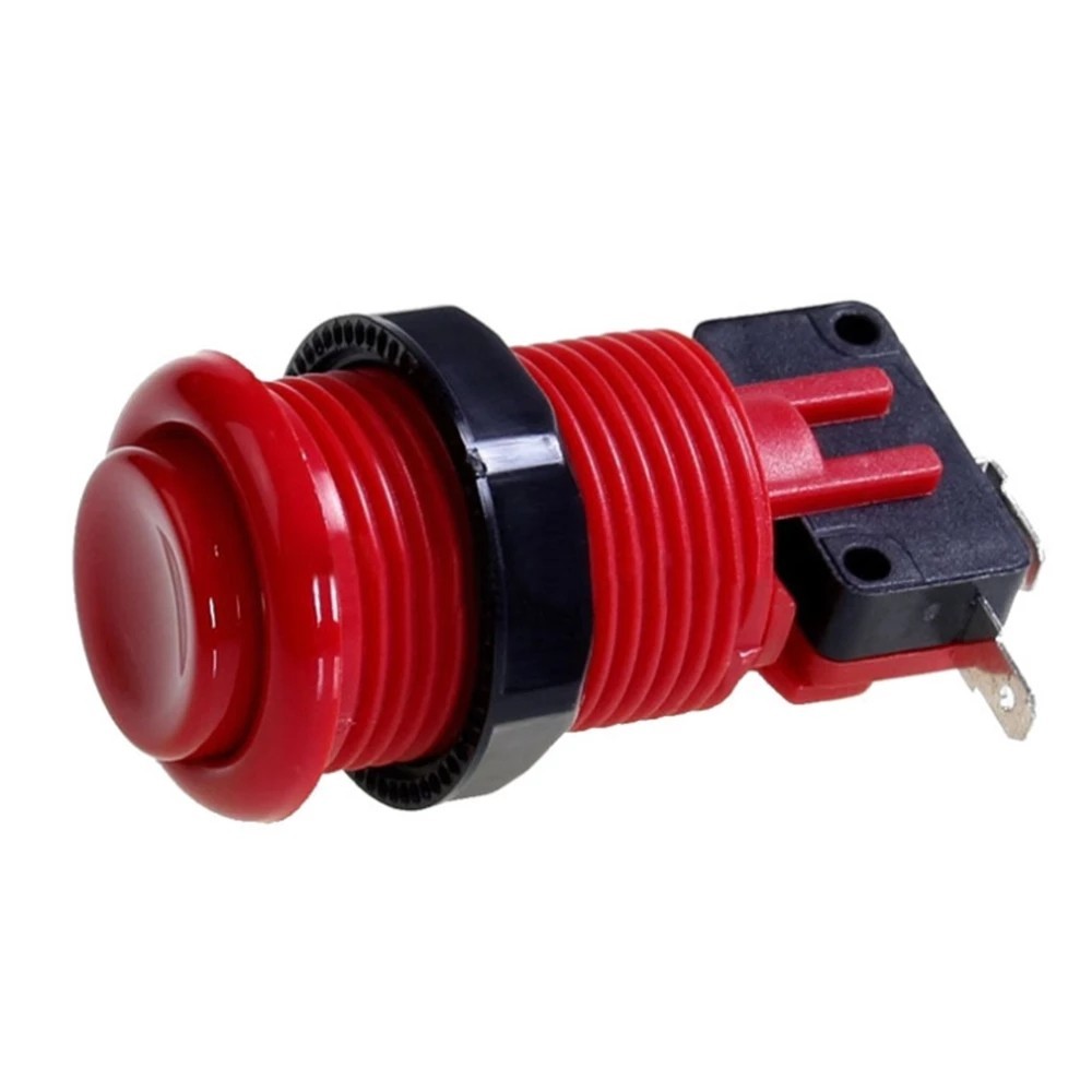 Push Button Aracde, 1 UP, 28 MM Long , Multicade ,RED W Micro Switch