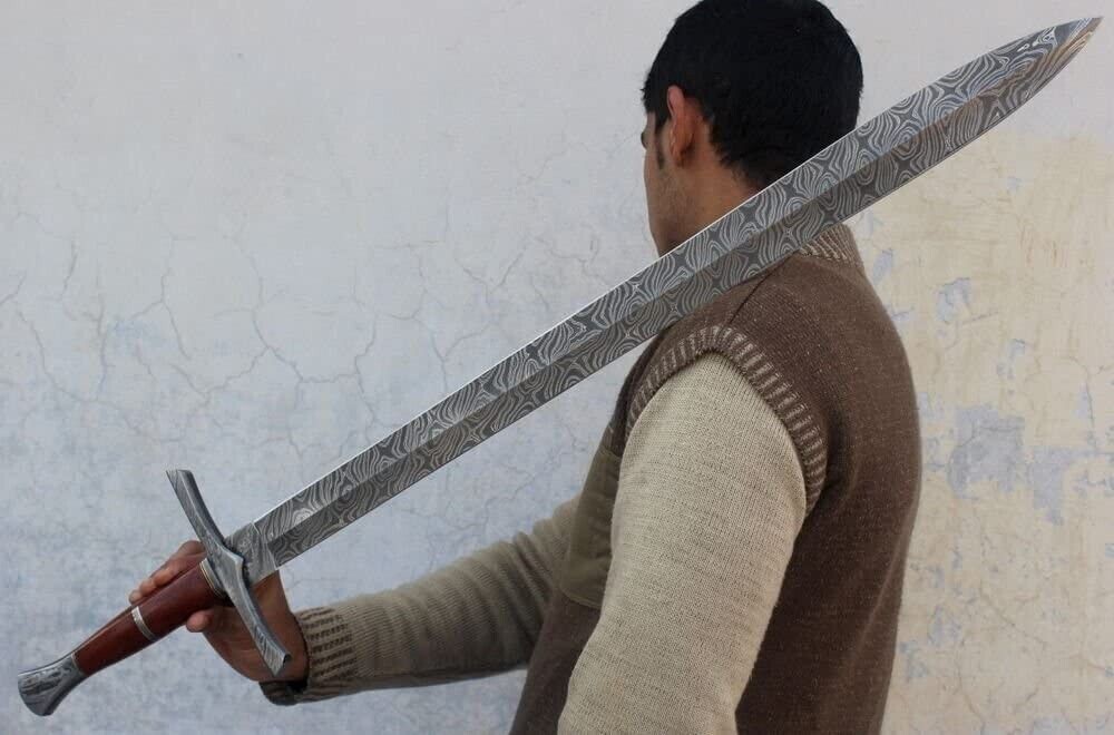 Custom Handmade Damascus Steel Medieval Sword gladius sword Viking Sword