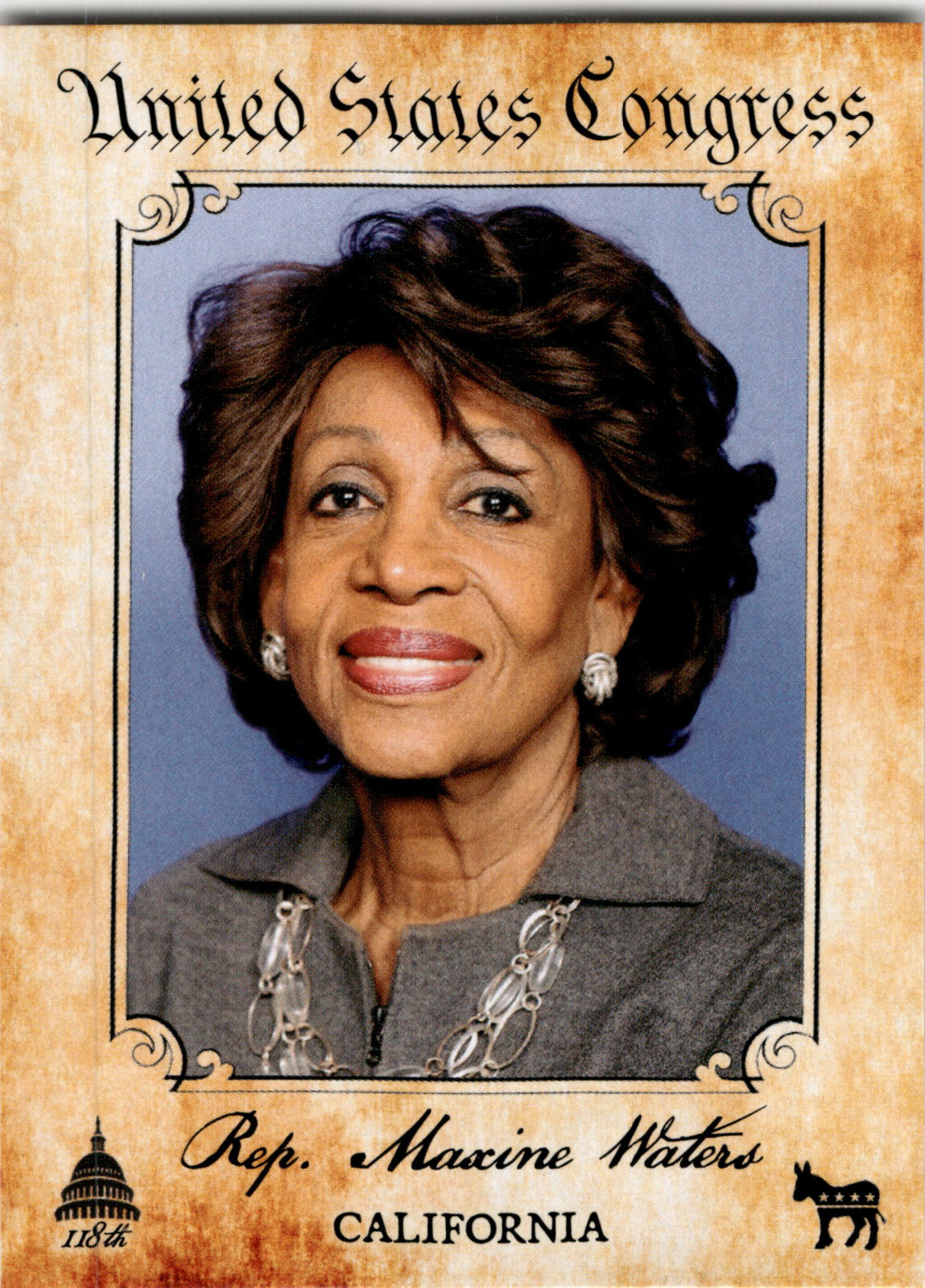 2023-24 Fascinating Cards Congress California Maxine Waters
