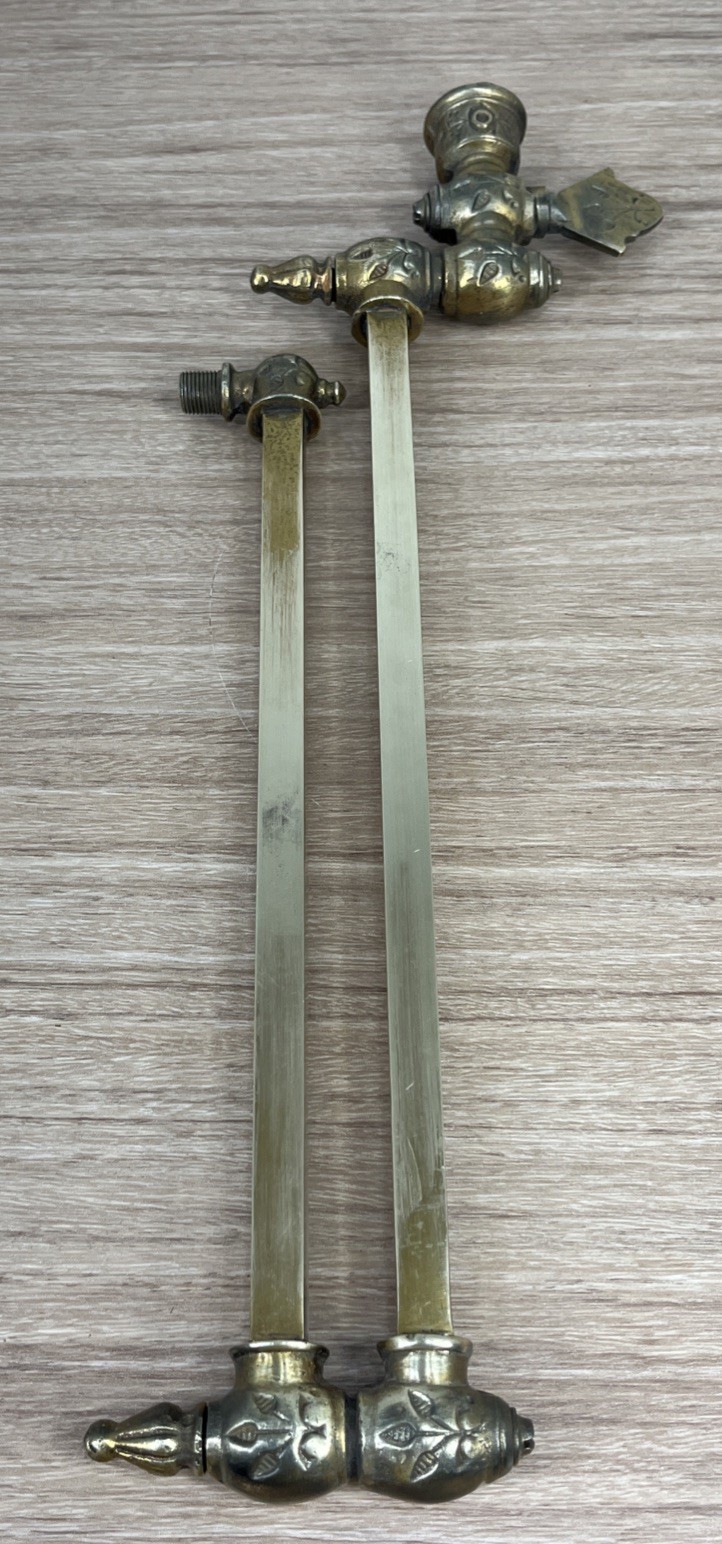 Antique Solid Brass Gas Light/Lamp Flexible Swing Arm Salvage Part