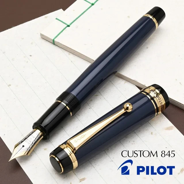 Pilot Namiki Custom 845 URUSHI Fountain Pen Deep Blue Medium Nib FKV-5MR-L-M