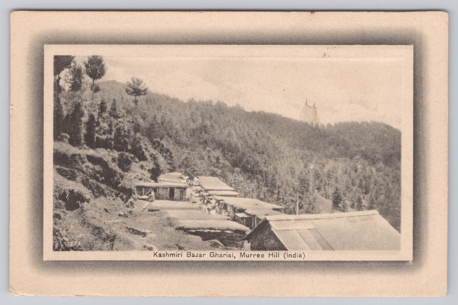 Kashmiri Bazaar Gharial Murree Hill Pakistan British India Postcard UDB c. 1905