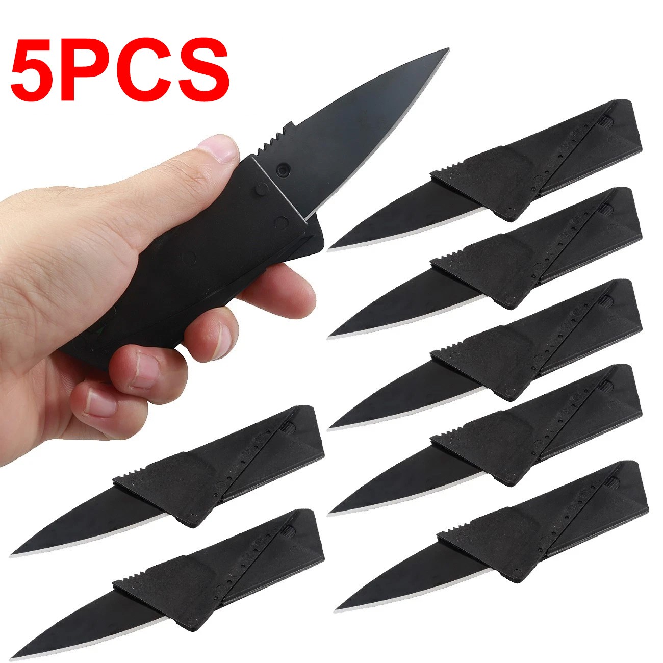 5-100 Pcs Credit Card Thin Knives Cardsharp Wallet Folding Pocket Micro Knife