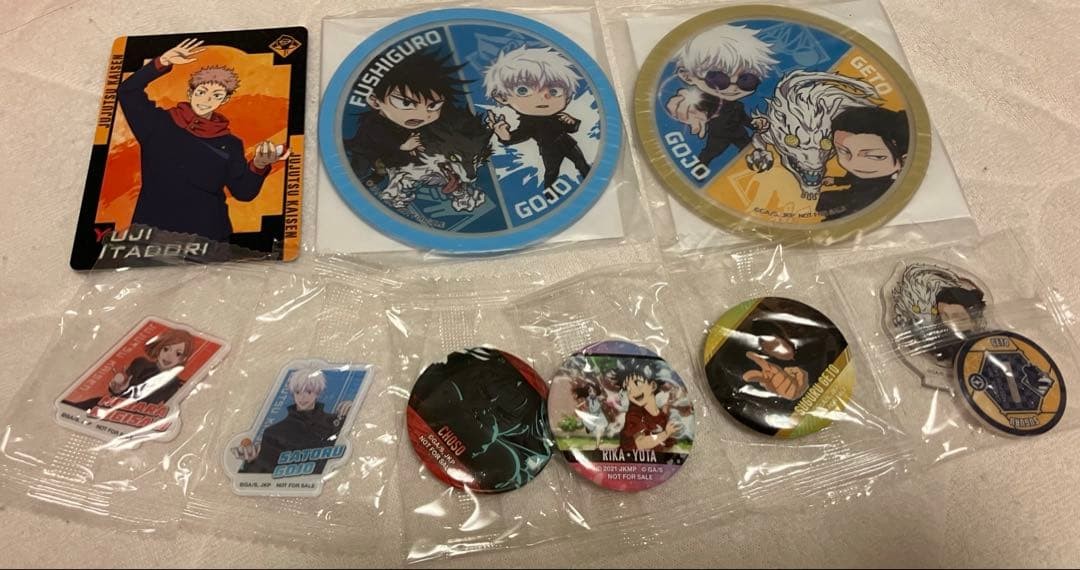 Jujutsu Kaisen Kurosushi Collab Can Badge Acrylic Stand Coaster Set 14+ Limited