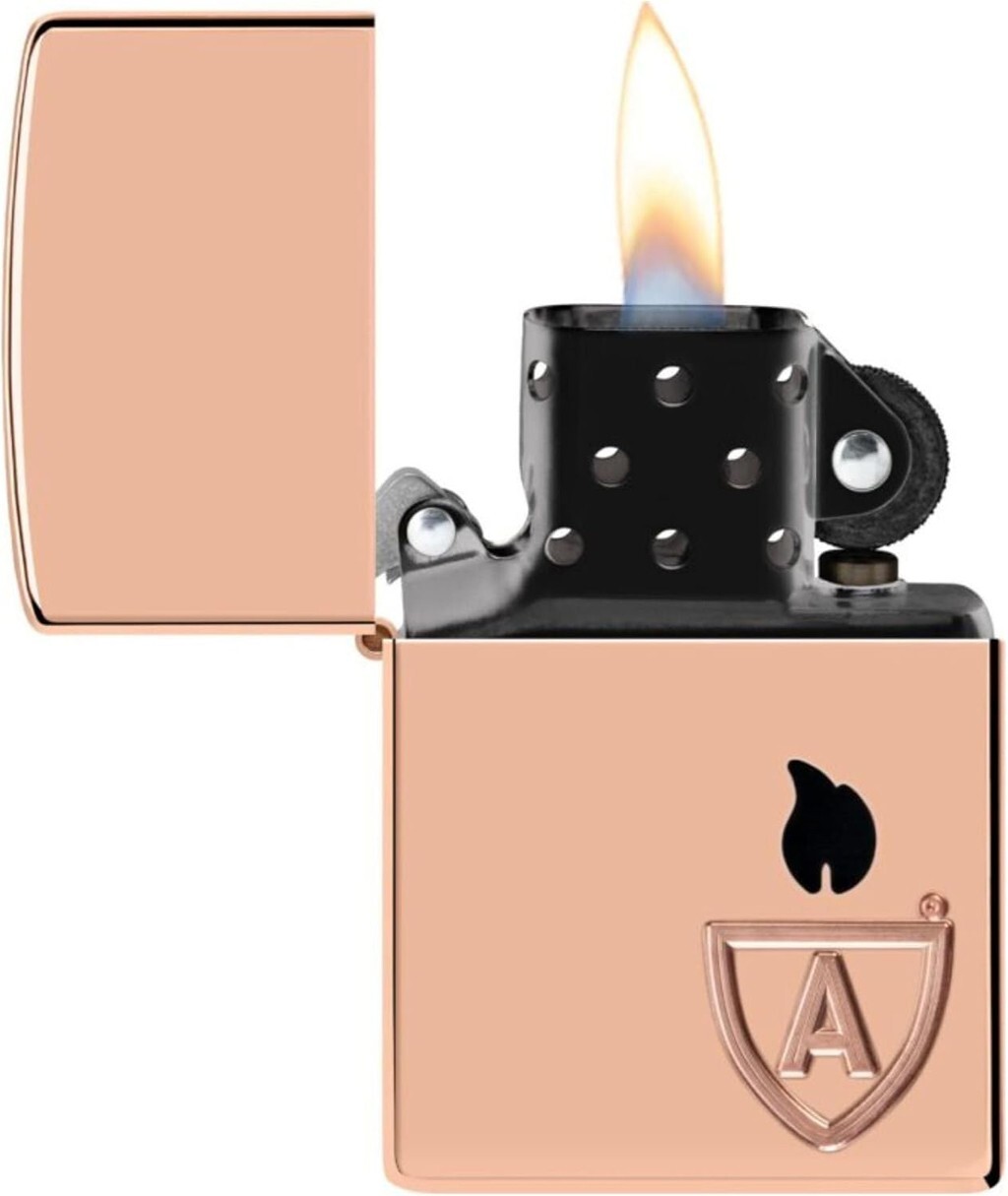 Zippo 46171 Limited Edition Solid Copper Armor Lighter Black Insert + FREE FLINT