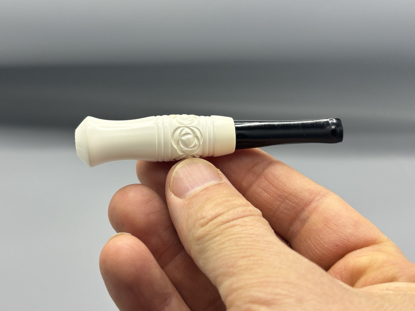 2 Cigarette Holders for regular (8MM) Cigarettes Block Meerschaum Handmade