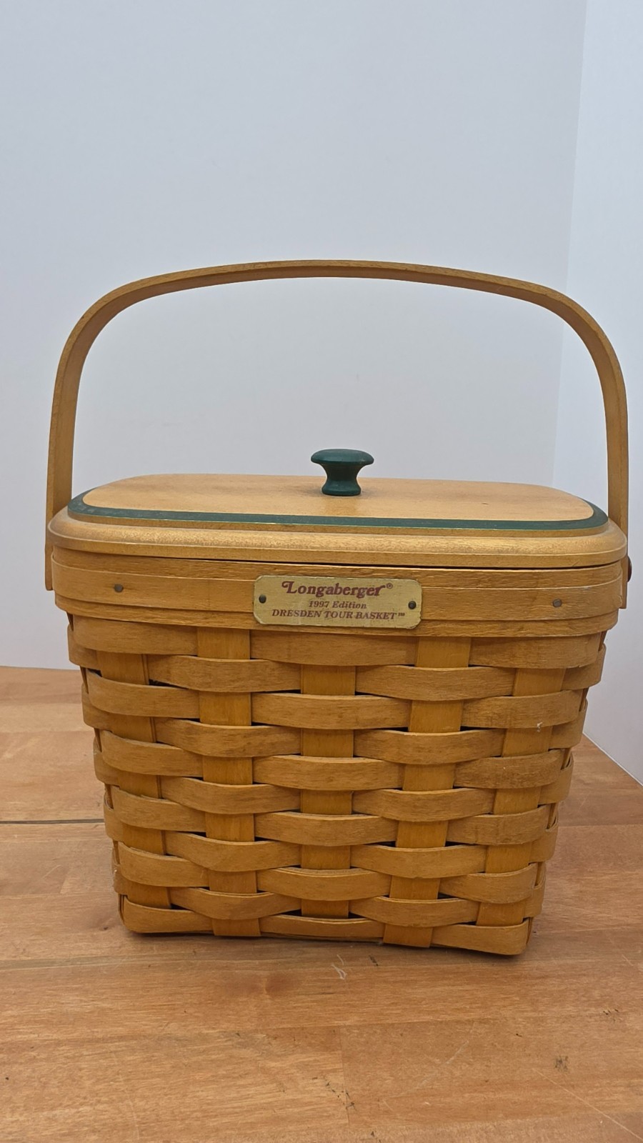 Longaberger 1997 Dresden Tour Basket Combo w/ Plastic Liner and Lid