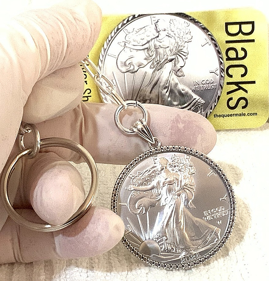 *2026* American Silver Eagle Illusion Bezel Sterling Silver (S925) Keychain