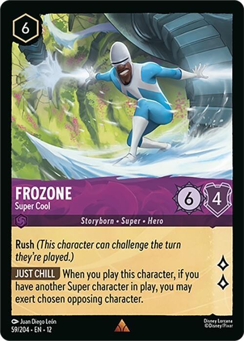 Disney Lorcana Wilds Unknown Frozone – Super Cool Rare