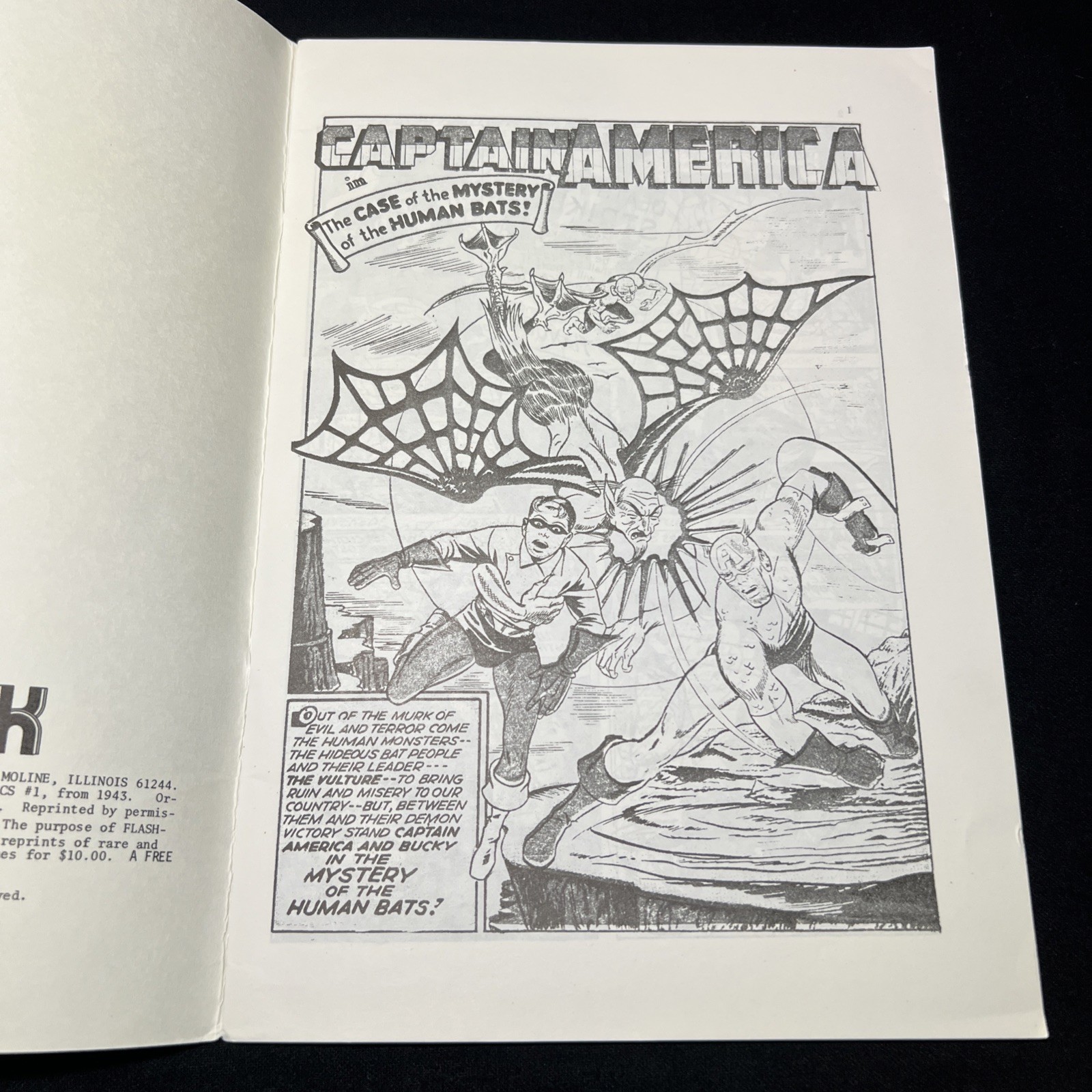 Timely Comics All Select Comics #1 Flashback 1974 Reprint Alex Schomburg