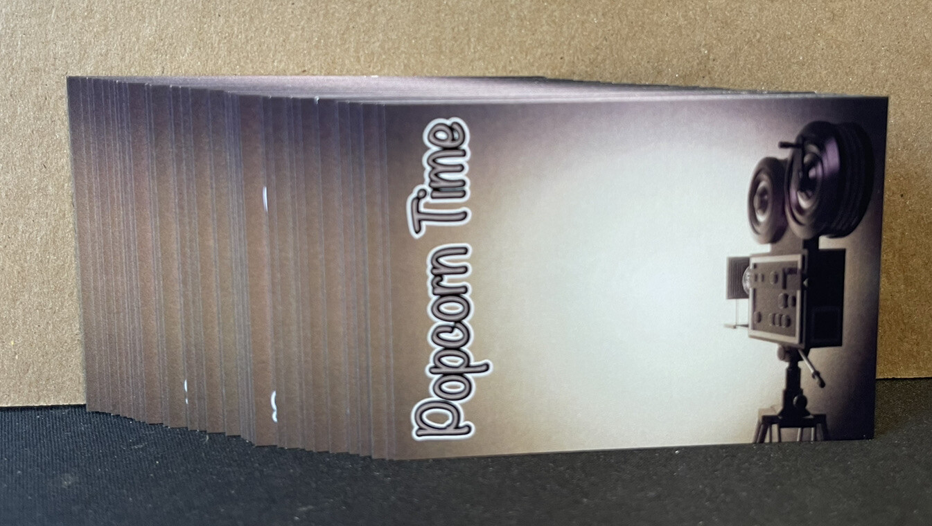 Pop Corn – Movie Stars – 50 Blank Signature Cards For Autographs