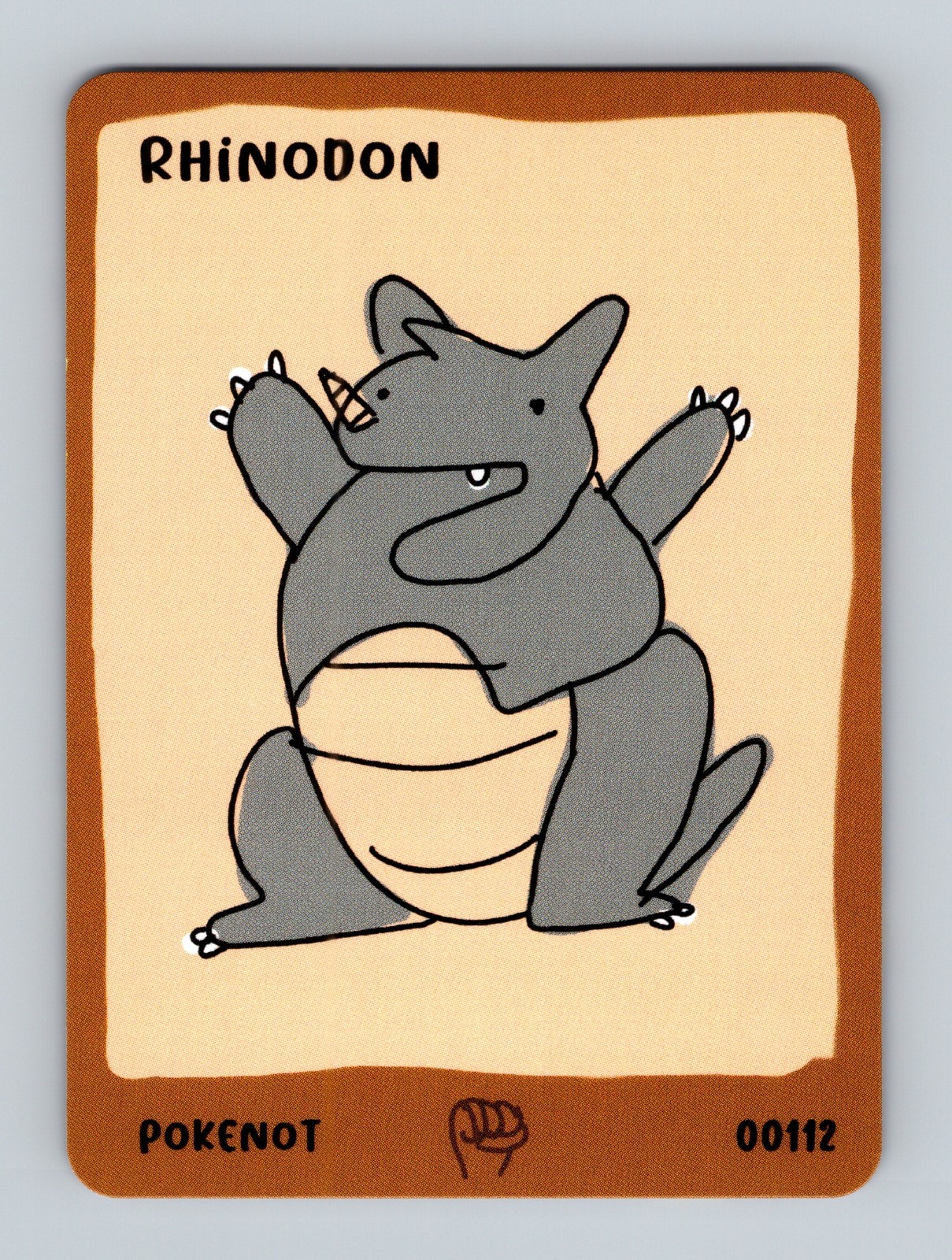 Pokenot – Dysfunctional Passholder 151 Card – RHINODON – 00112