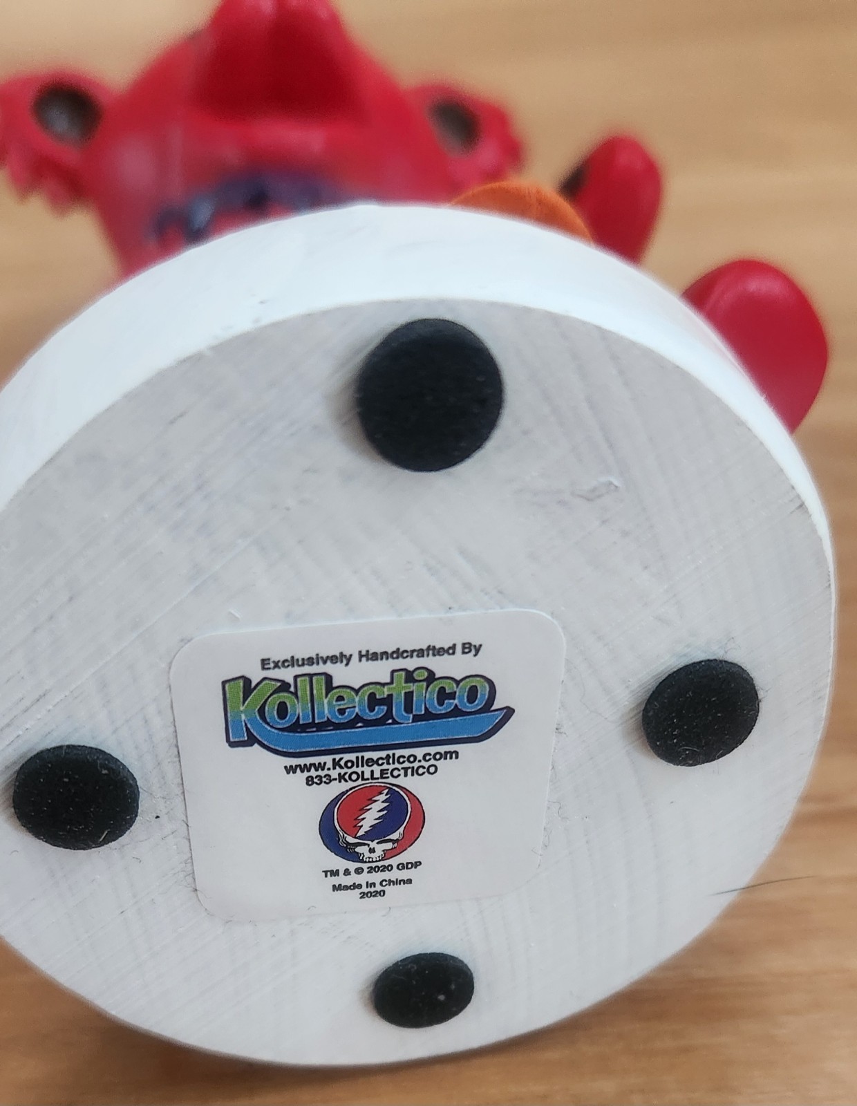 Grateful Dead Kollectico Dancing Bear Bobblehead NEW no box. Bottom Sticker 2020