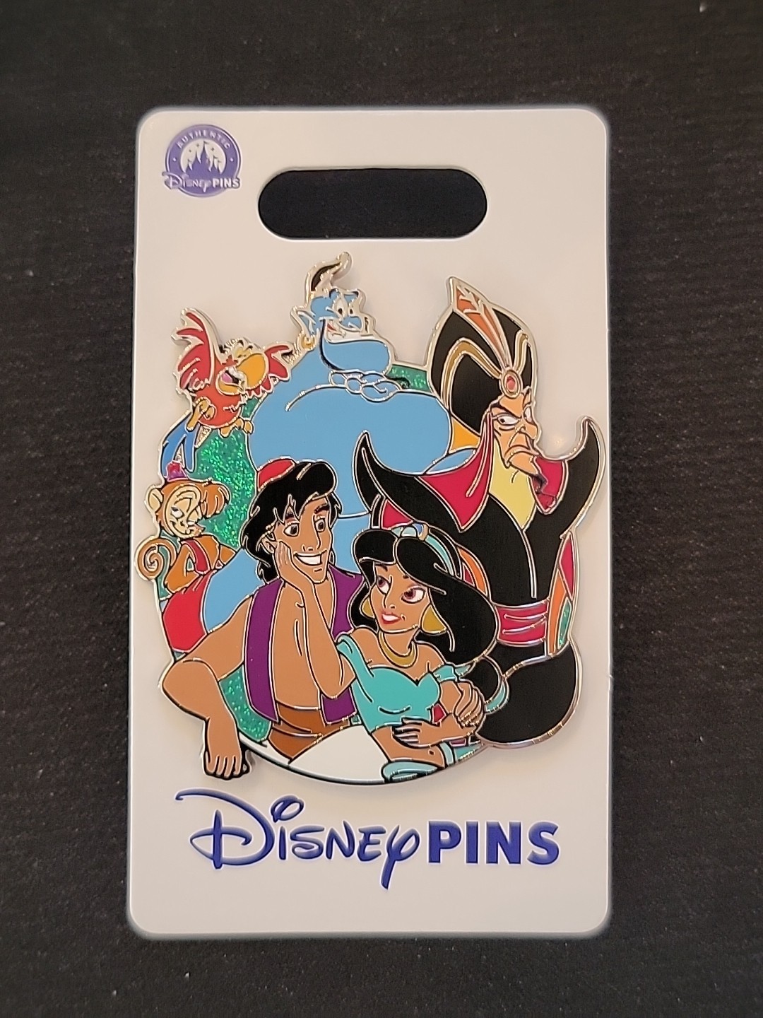 2025 Disney Parks Family Cluster Pin Aladdin Jasmine Genie Abu Jafar Iago