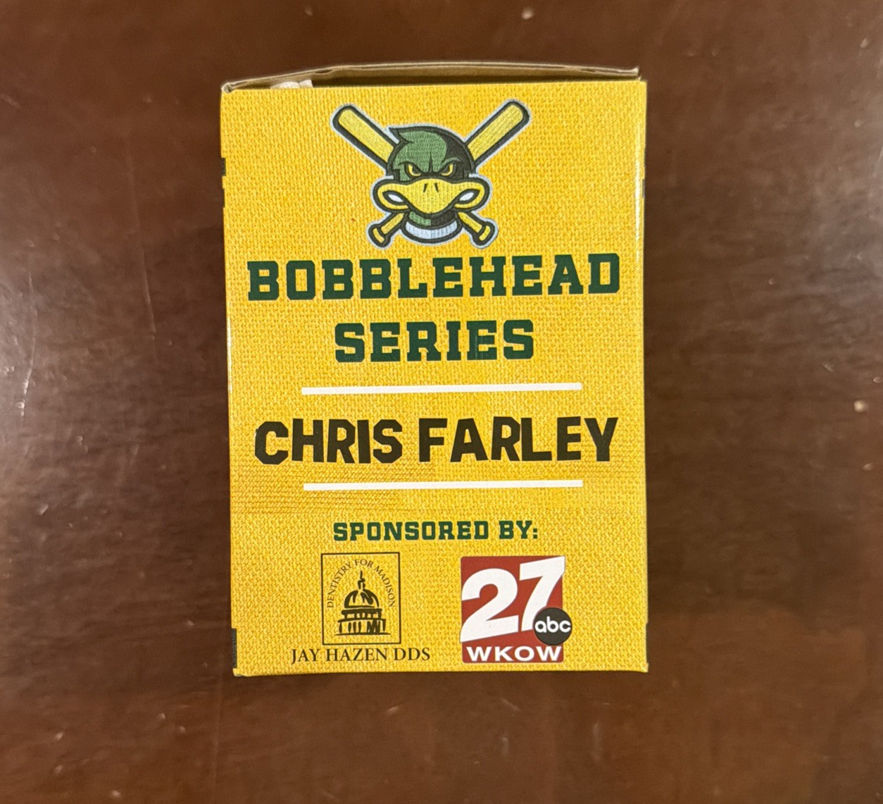Chris Farley Bobblehead 2017 Madison Mallards SNL Matt Foley Van by River -NEW