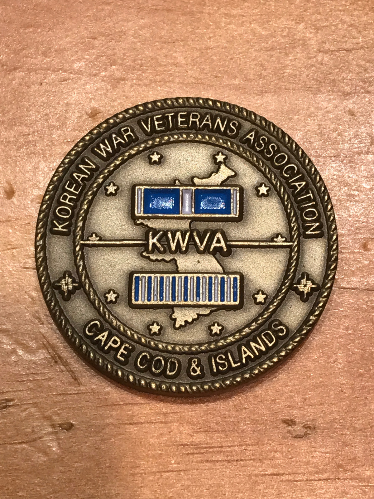 KOREAN WAR VETERANS ASSOCIATION COIN ” FREEDOM IS NOT FREE” 1950 TO 1953