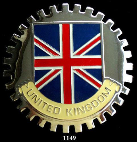 UNITED KINGDOM FLAG CAR GRILLE BADGE EMBLEM – BRITISH UNION JACK FLAG
