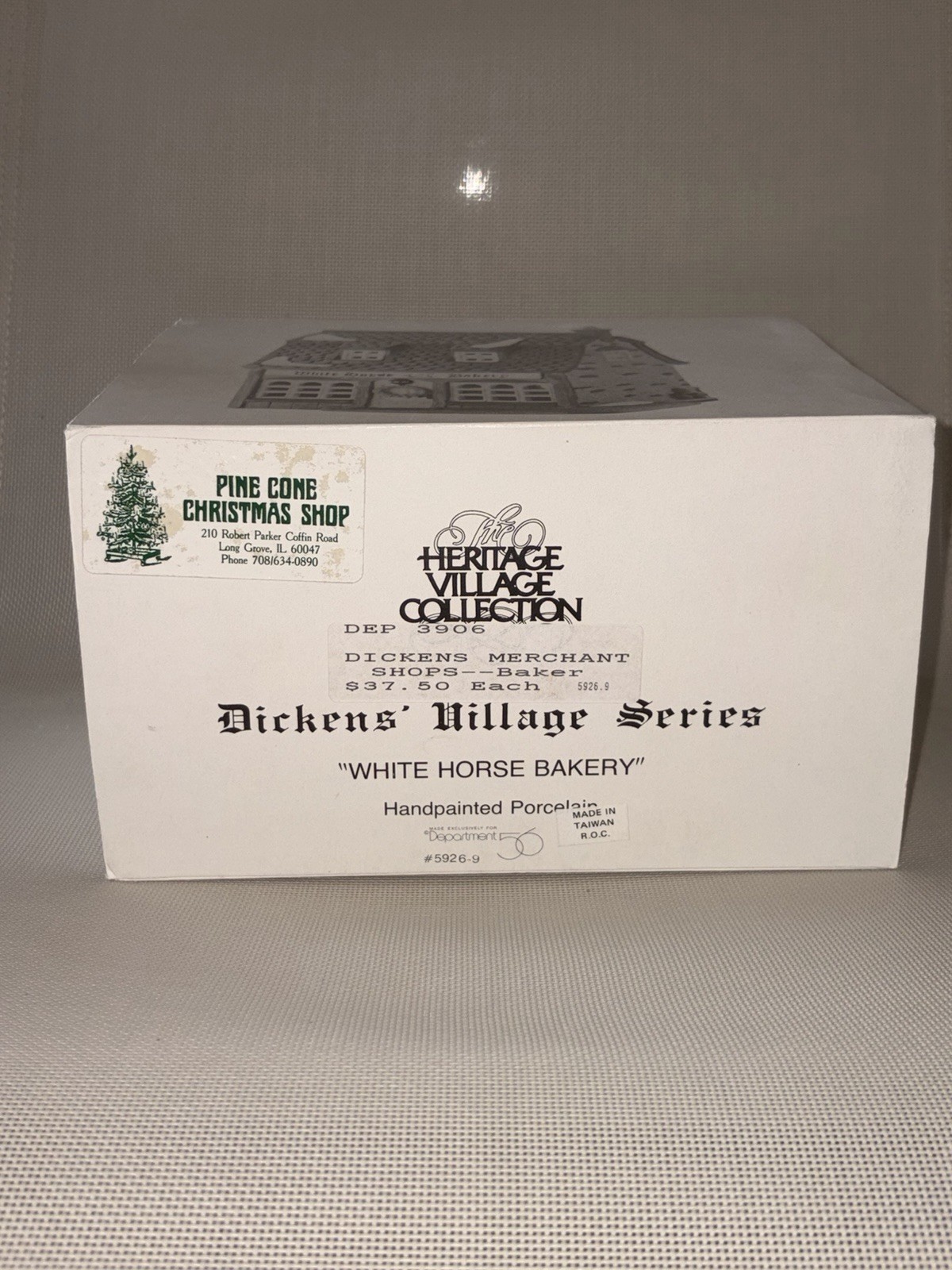 Dept 56 1988 White Horse Bakery Dollhouse Series 5926-9 Dickens Village