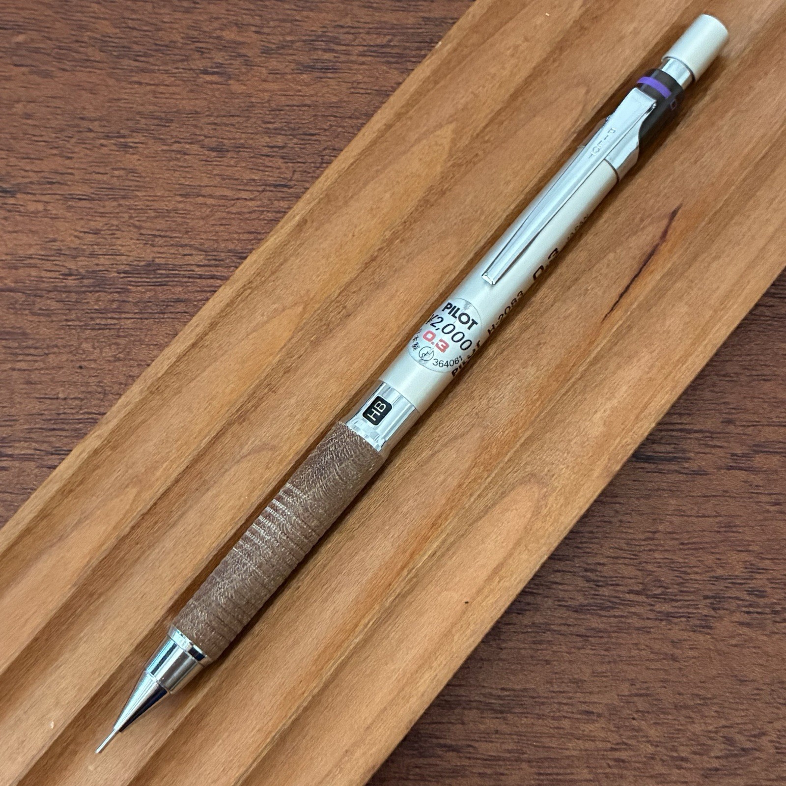 Pilot H-2083 Mechanical Drafting Pencil Wood Grip 0.3 MM Made in Japan