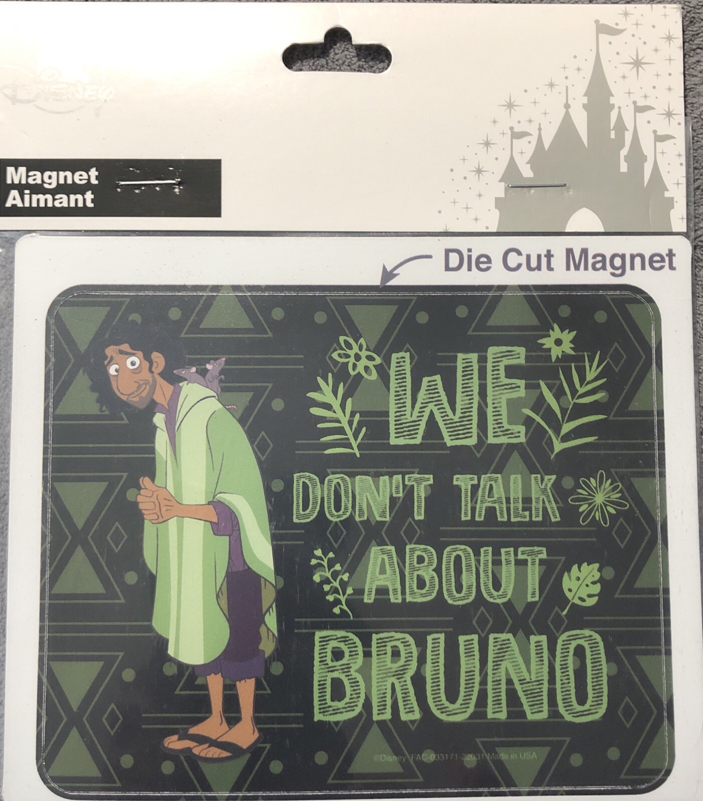 Disney Parks Encanto We Don’t Talk About Bruno Die Cut Magnet Car/Fridge/Locker