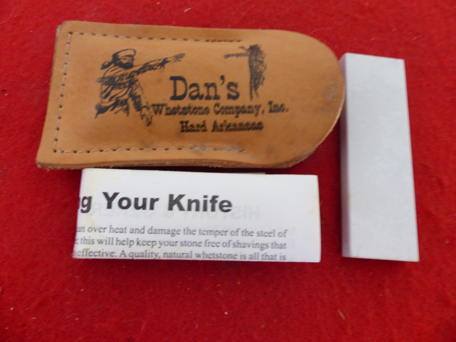 Genuine Arkansas Hard Pocket Sharpening Stone by Dan’s Whetstone Company NEW