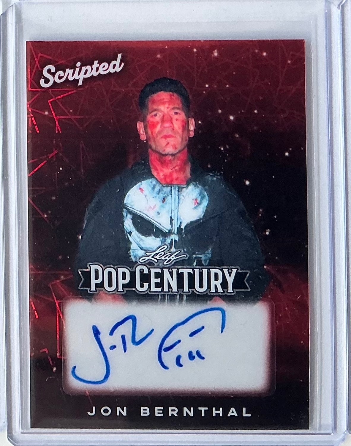 2026 Leaf Pop Century Jon Bernthal Auto Autograph Scripted Lazer Red #d 1/1