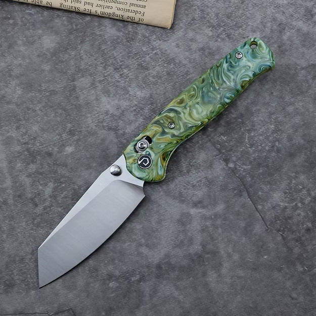 Defcon Artifact Folding Knife 3¼″ 14C28N Sandvik Steel Blade Epoxy Resin Handle
