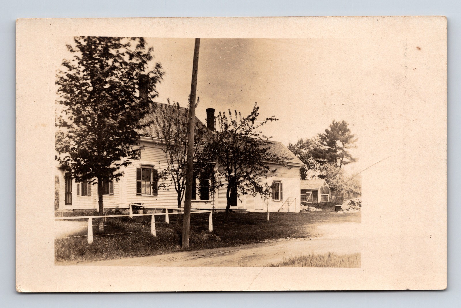 RPPC Unknown Country Farm Home Postcard