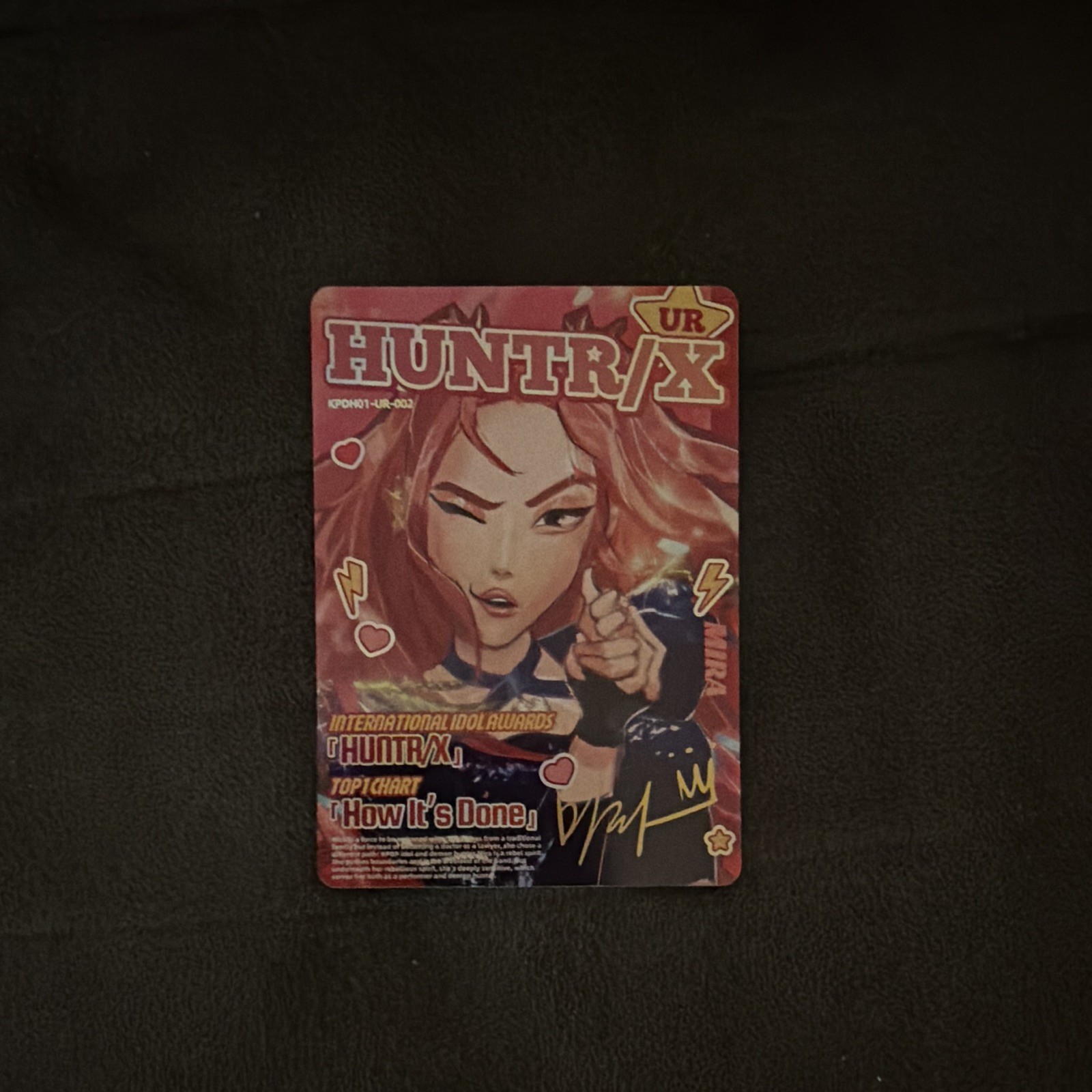HUNTR/X MIRA UR KAYOU K-POP DEMON HUNTERS NETFLIX KPDH01-UR-002 FOIL TEXTURED