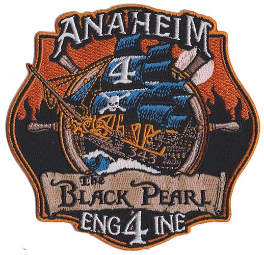 Anaheim, CA Engine 4 The Black Pearl Fire Patch NEW ..
