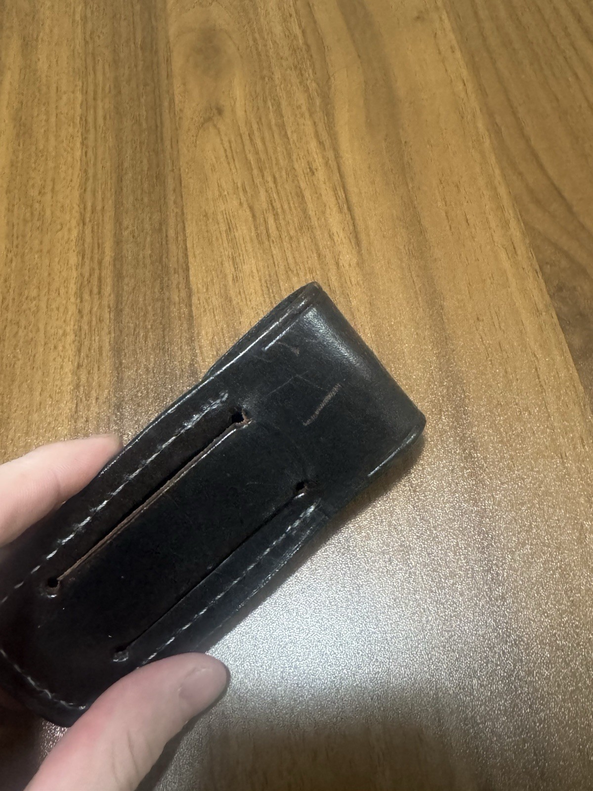 Eddie Bauer Black Leather Knife / Multi Tool Sheath – 5” Long – Sheath Only