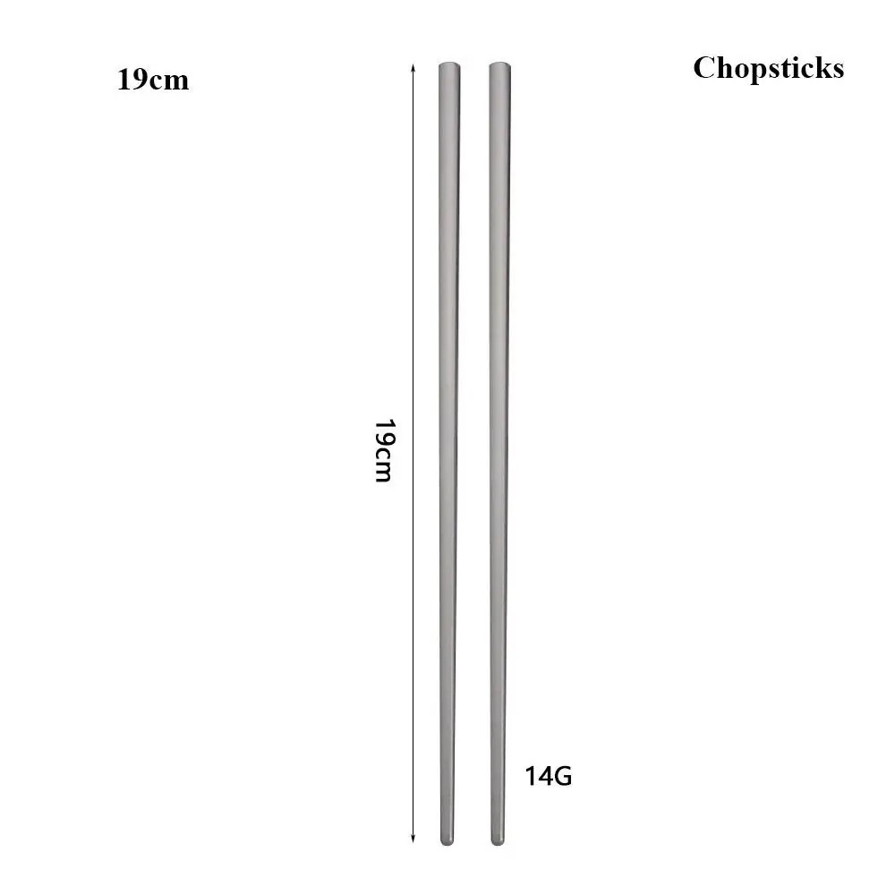 New Portable Titanium Spoon Long Handle Environmental Outdoor Camping Fork Outdo
