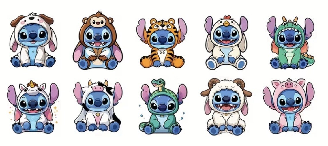 40 PCs Round 1 Inch Stitch In Costumes Stickers Envelope Seals Party Favors