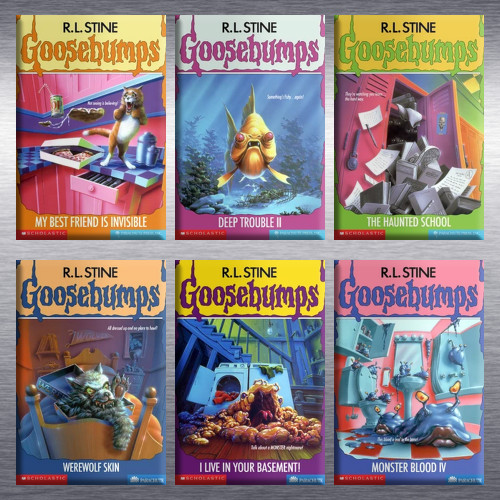 Goosebumps Collection, R.L. Stine – Book Cover High Quality Magnet / Set