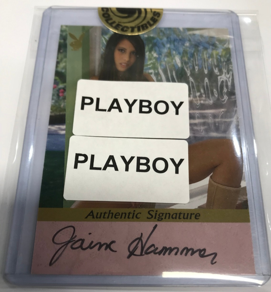 2005 PLAYBOY MAGAZINE LINGERIE 100TH ISSUE TRADING CARD AUTOGRAPHED JAIME HAMMER