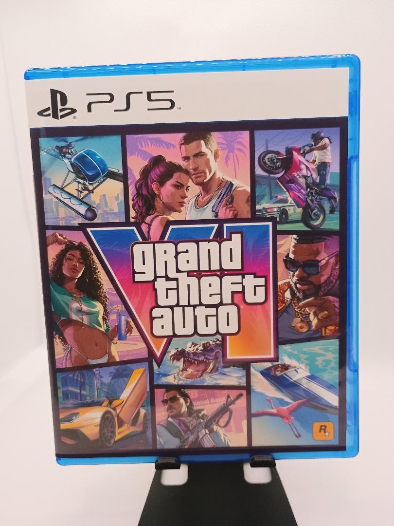 Grand Theft Auto 6 VI – GTA PS5 Cover Art with Disc Case｜NO GAME ｜Fan Made
