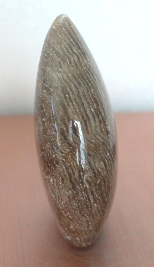 THOUSAND LAYER QUARTZ TEARDROP FREEFORM 3.86 INCHES TALL/ 280 GRAMS