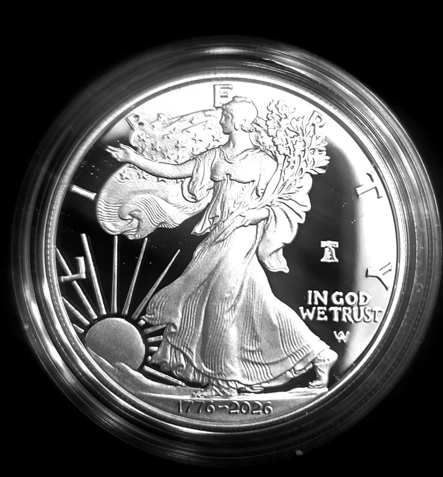 1776 – 2026 W PROOF 1 Oz AMERICAN SLVER EAGLE 250th