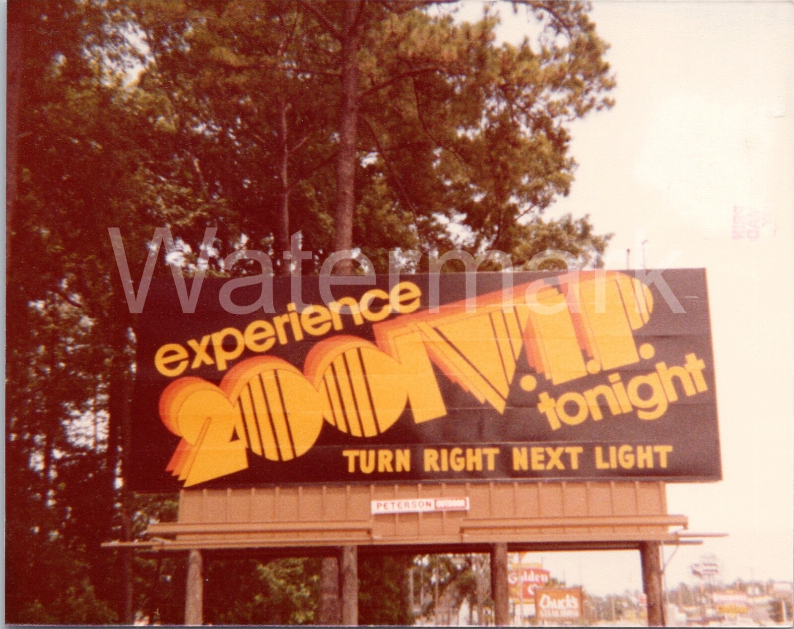 Vtg 1980 2001 VIP Nightclub Opening Year Billboard Sign Myrtle Beach SC Photo