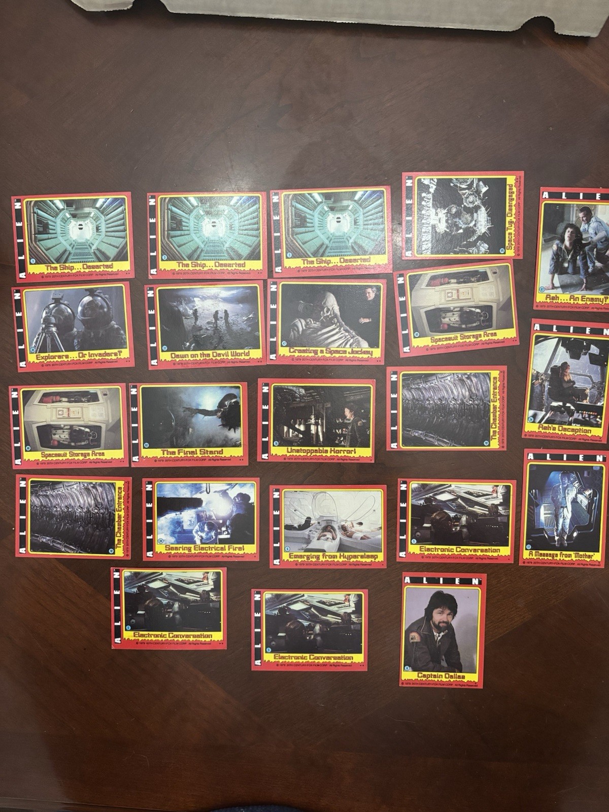 TOPPS 1979 “ALIEN” Trading Cards & Stickers LOT OF 22 ~20th Century Fox~