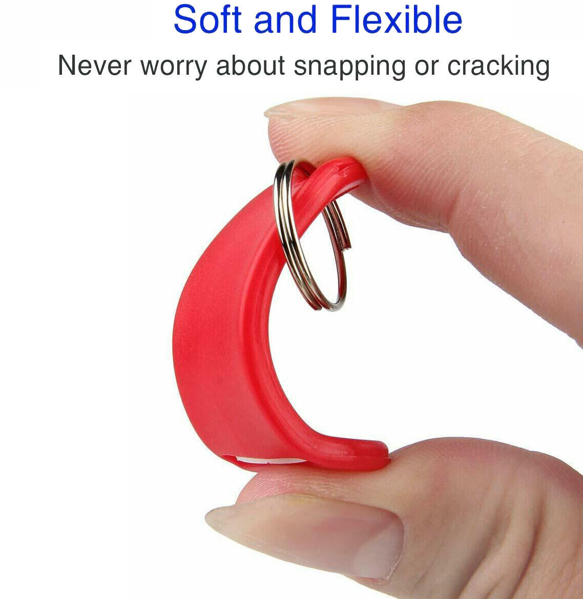 50 PCS Key Tags Plastic W/ Split Ring Luggage Fobs ID Card Name Label Keychain